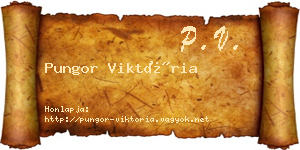 Pungor Viktória névjegykártya