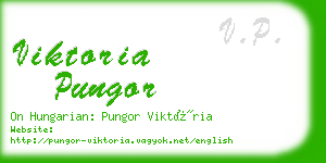 viktoria pungor business card